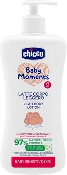 Лосьйон для тіла Chicco Baby Moments для чутливої шкіри з олією бавовни 500 мл (10243.00)