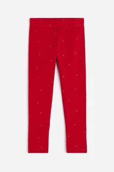 Легинсы красные в точки H&M 122см (400097990)