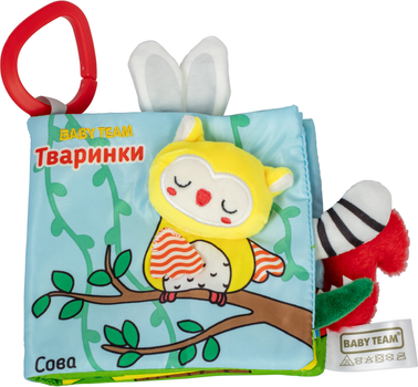 Игрушка-книжка Baby Team Текстильная Животные (8722)