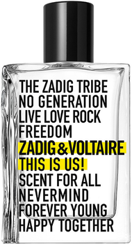 Woda toaletowa unisex Zadig&Voltaire This is Us! 50 ml (3423222009786)