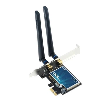 Сетевая карта Fenvi FV-AC1200 WiFi+BT, сетевая карта PCI-E Intel 7260
