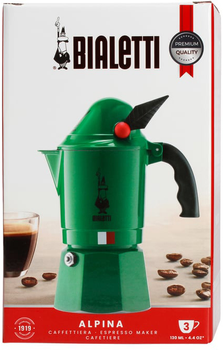 Kawiarka Bialetti Alpina Zielona 150 ml (8006363027625)