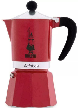 Гейзерна кавоварка Bialetti Rainbow Червона 150 мл (8006363018470)