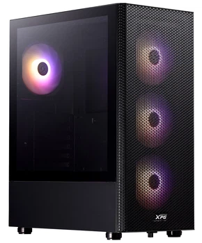 Корпус ADATA XPG VALOR MESH C, Black, без БР, Mid Tower, для ATX/Micro-ATX/Mini-ITX, 4x120 мм XPG VENTO, VGA до 335 мм/CPU до 165 мм, бічна панель із загартованого скла 3 мм