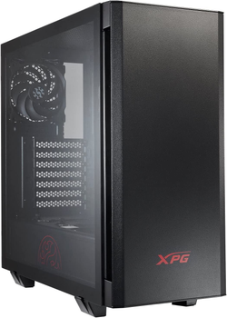 Корпус ADATA XPG INVADER Black, без БЖ, Mid Tower, для ATX / Micro-ATX / Mini-ITX, 2x120 мм XPG VENTO, VGA до 430 мм / CPU до 170 мм, бічна панель із загартованого скла 4 мм (INVADER-BKCWW)