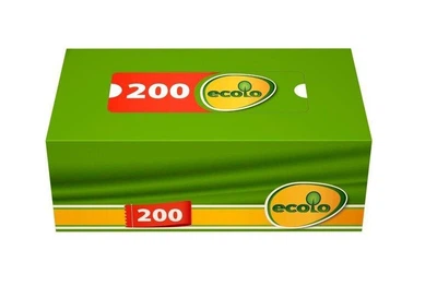 Косметичні серветки Ecolo 2 Шари 200 листів (4820023748576)