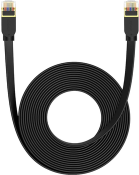 Патч-корд Baseus Cat 7 SFTP 8 м Black (B00133207111-05)