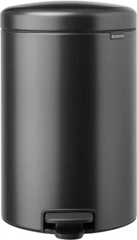 Бак для сміття з педаллю Brabantia NewIcon Pedal Bin 20 л Графітовий (233500_MIRS)