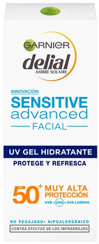 Żel przeciwsłoneczny Garnier Delial Sensitive Advanced SPF 50+ 50 ml (3600542222853)