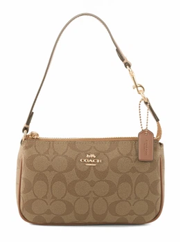 Сумка Coach Nolita 19 In Blocked Signature Canvas Gold/Light Khaki/Ivory Multi