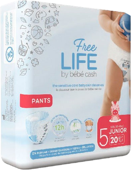 Pieluszki Freelife Bebe Cash Nappy Rozmiar 5 11-25 kg 20 szt (5411416023036)