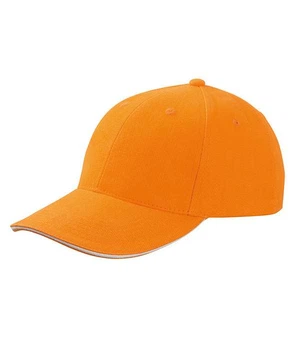 Кепка мужская Myrtle Beach 6 Panel Sandwich Cap U Оранжевый (MB0024MORWU)