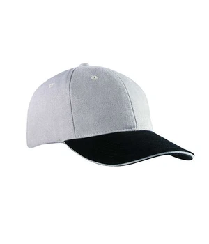 Кепка мужская Myrtle Beach 6 Panel Sandwich Cap U Светло-серый (MB0024MGBGU)