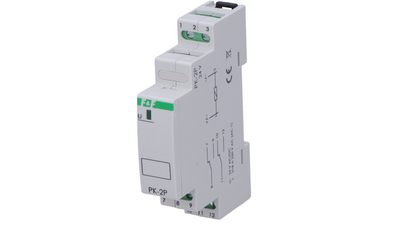 Електромагнітне реле F&F PK-2P-24V 2xNO/NC 16А/24V AC/DC DIN