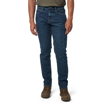 Штани тактичні джинсові 5.11 Tactical Defender-Flex Slim Jeans Basic Blue Wash W32/L30 (74465-1022)