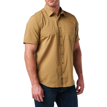 Сорочка тактична 5.11 Tactical l Aerial Short Sleeve Shirt Elmwood 2XL (71378-975)