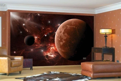3D Фото Обои PHOTODECOR "Огненные планеты"