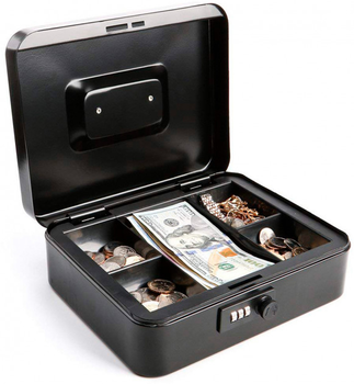 Металева коробка-кешбокс 25 див. Buromax BM.0401