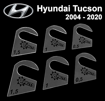 Пластины от провисания дверей Hyundai Tucson 2004-2020 (1 дверь)