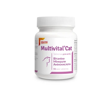 Кормовая добавка Dolfos Multivital Cat витаминно-минеральная комплексная для котов и кошек 90 т 190-90