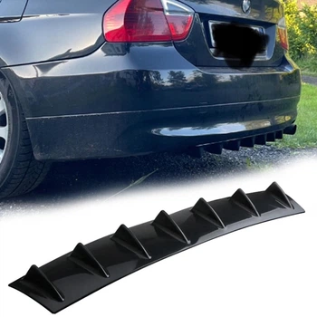 Накладка на задний бампер BMW 3 Series E90 акули плавники канарды универсальная черного цвета