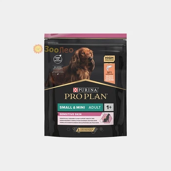 Сухой корм PURINA PRO PLAN Small & Mini Adult Sensitive Skin для собак мелких пород, с лососем, 700 г