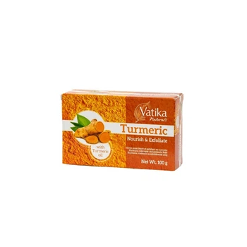 Питательное мыло-пилинг Vatika Dabur с куркумой 100г 5022496019002