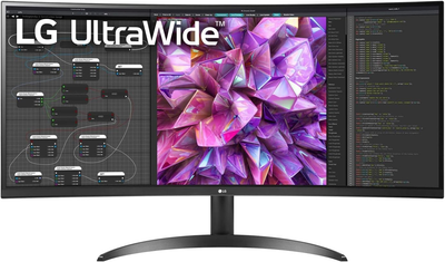 Монітор LG 34" 34WQ60C-B 2xHDMI, DP, Audio, IPS, 3440x1440, 21:9; sRGB 99%, CURVED, HDR10 (34WQ60C-B)