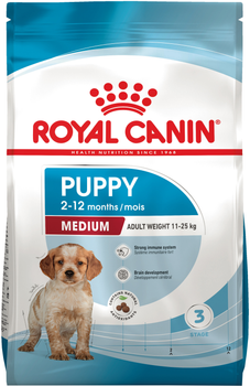 Сухой корм для щенков средних пород Royal Canin Medium Puppy до 12 месяцев 15 кг (3182550402132) (30031501)