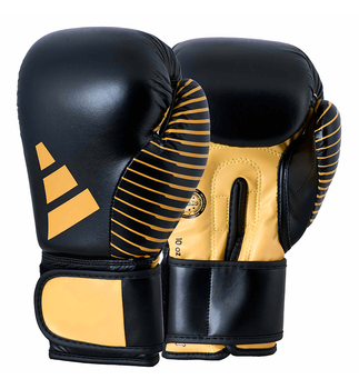 Боксерские перчатки Adidas WAKO (adiKBWKF200) Black/Gold 10 унций