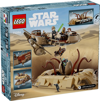 Zestaw klocków LEGO Star Wars Pustynna barka i jama Sarlacca 558 elementów (75396)