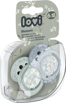 Пустышка Lovi Blossom силиконовая динамическая 6-18 месяцев 2 шт (22/923boy)