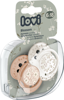 Пустушка Lovi Blossom силіконова динамічна 6-18 місяців 2 шт (22/923girl)