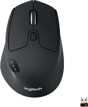 Миша Logitech M720 Triathlon Wireless/Bluetooth Black (910-004791) (2238LZM6V7H9) - Уцінка