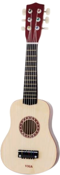 Zabawka muzyczna Viga Toys Gitara beżowa (6934510506926)