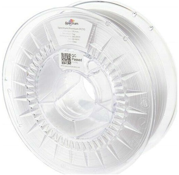 Filament do drukarek 3D Spectrum Premium PCTG 1.75 mm 1000 g Arktyczny biały (5903175653970)