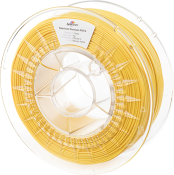 Filament do drukarek 3D Spectrum Premium PET-G 1.75 mm 1000 g Bahama Żółty (5903175657572)