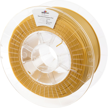 Filament do drukarek 3D Spectrum Premium PLA 1.75 mm 1000 g Perłowy złoty (5903175657862)