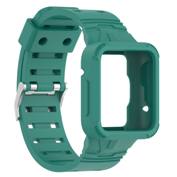 Силіконовий ремінець з чохлом для смарт годинника Poco Watch green
