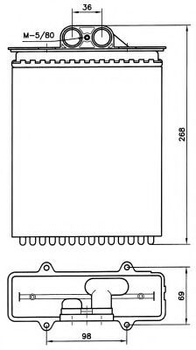 Теплообмінник, система опалення салону NRF 58255 NRF (58255)