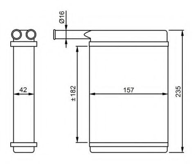 Теплообмінник, система опалення салону NRF 52221 NRF (52221)