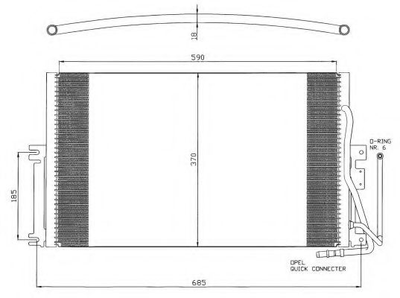 Конденсатор, система кондиціонування повітря NRF 35342 NRF (35342)