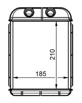 Теплообмінник, система опалення салону NRF 53668 NRF (53668)