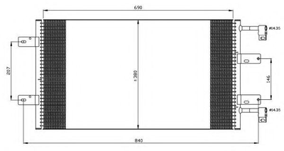 Конденсатор, система кондиционирования воздуха NRF 35505 NRF (35505)