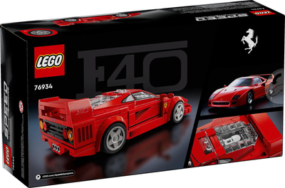 Zestaw klocków LEGO Speed Campions Supersamochód Ferrari F40 318 elementów (76934)