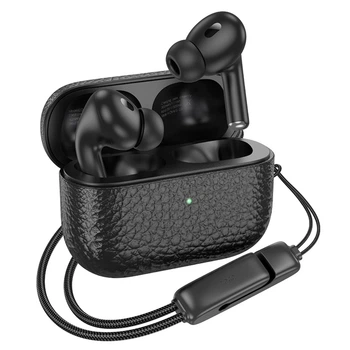Беспроводные TWS наушники Hoco EQ9, вакуумные, BT5.3, 40mAh, 300mAh, 7h, black