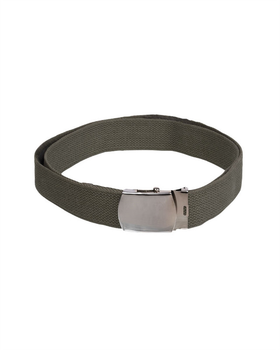 Ремень тактический Mil-Tec 130см Олива 38mm Web belt Silver buckle (13115001-130)