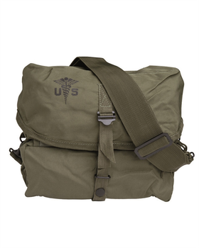 Сумка медична Mil-Tec® Тактична через плече US Medical kit bag with strap Olive (13725001)