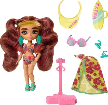 Кукла Barbie Extra Minis Travel Fly Doll Beach Look Барби Пляж