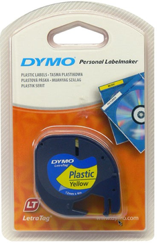 Стрічка для етикеток Dymo S0721620 12 мм x 4 м Yellow/Black (5411313912020)